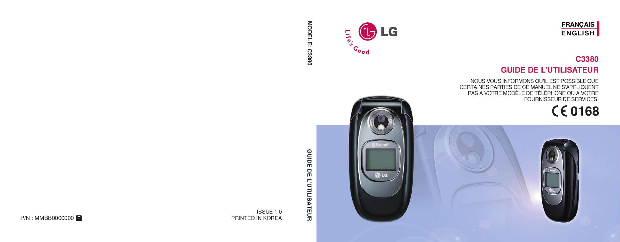 Guide utilisation LG C3380  de la marque LG