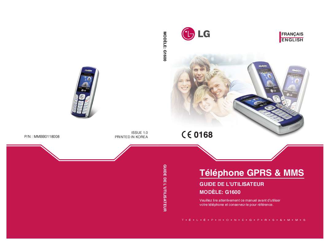 Guide utilisation LG G1600  de la marque LG