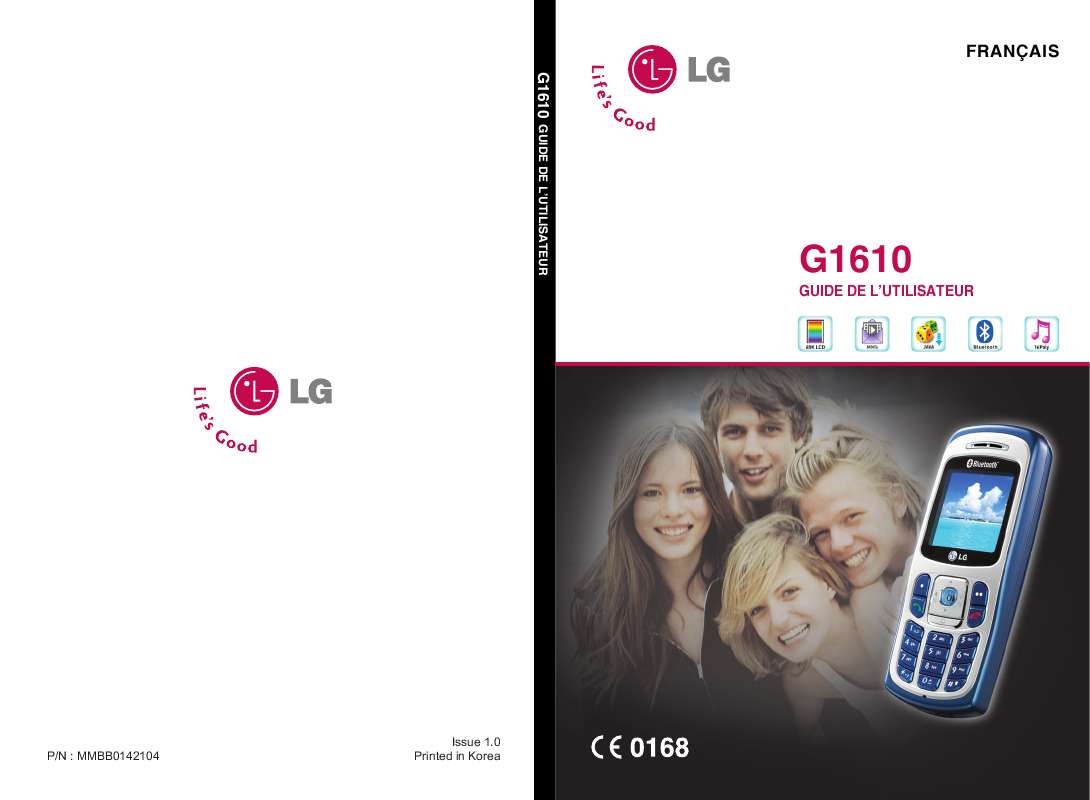 Guide utilisation LG G1610  de la marque LG