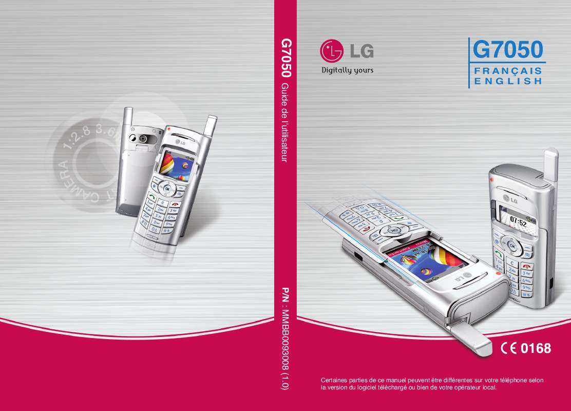 Guide utilisation LG G7050  de la marque LG