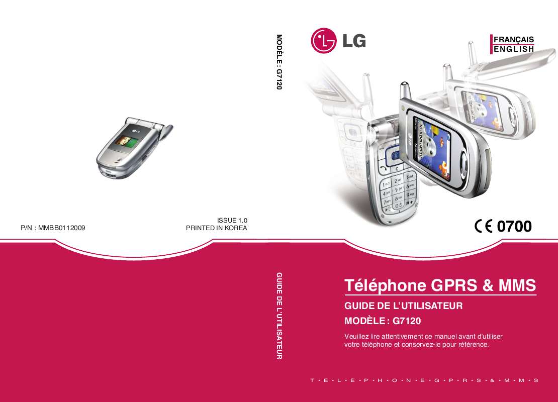 Guide utilisation LG G7120  de la marque LG