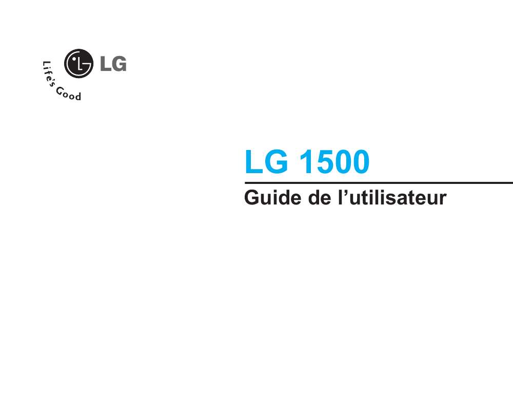 Guide utilisation LG LG 1500  de la marque LG