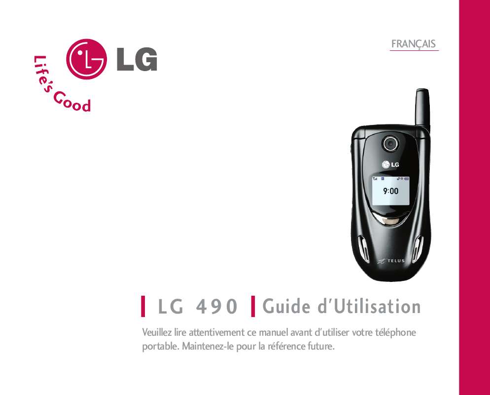 Guide utilisation LG LG 490  de la marque LG