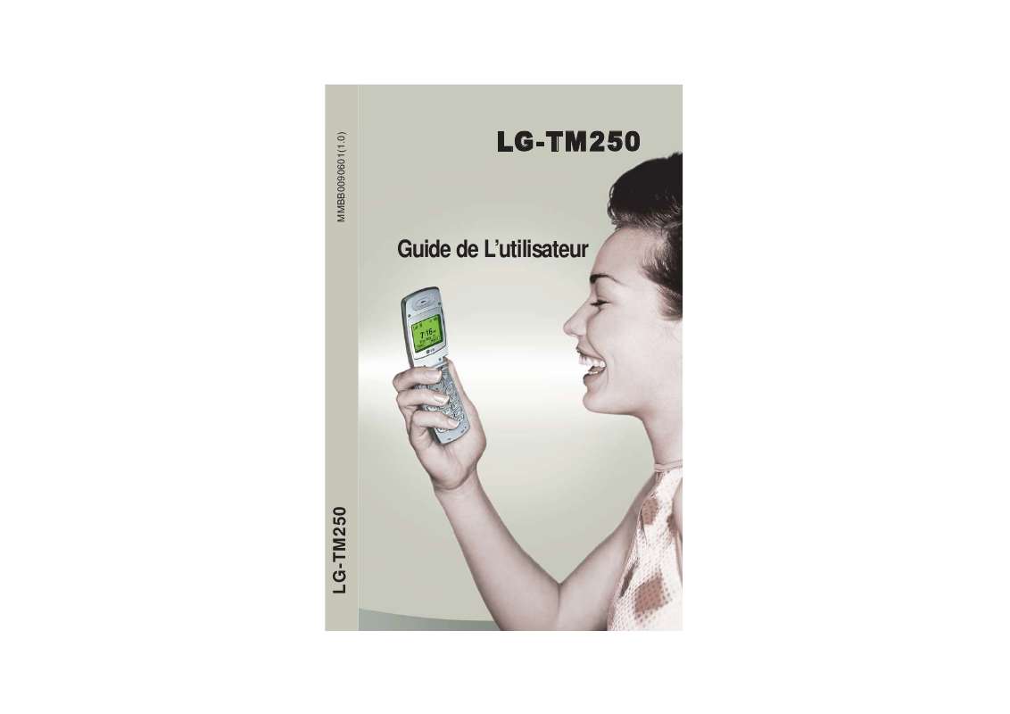 Guide utilisation LG LG TM250  de la marque LG