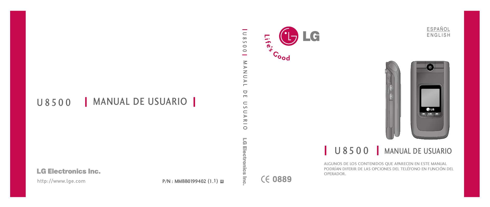 Guide utilisation LG U8500  de la marque LG