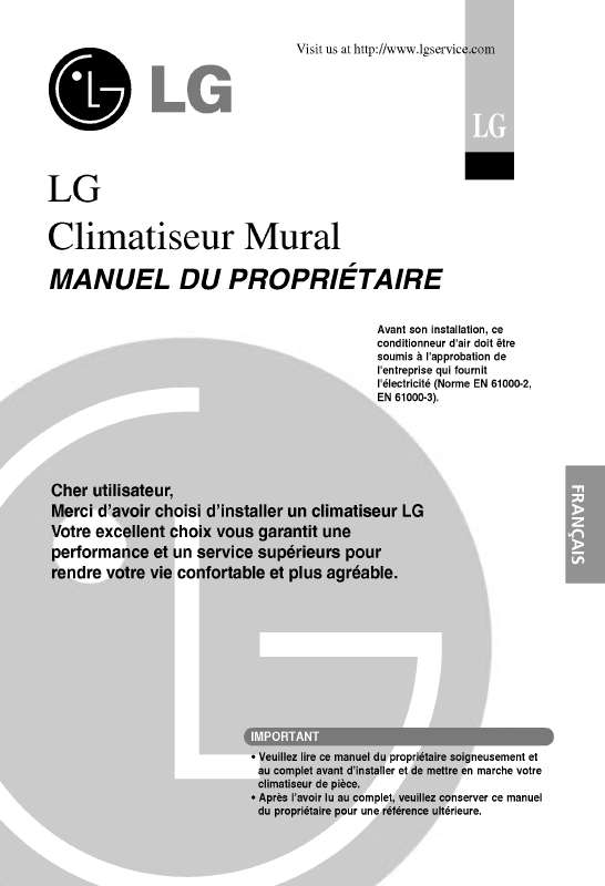 Guide utilisation LG A18AHM SV3  de la marque LG