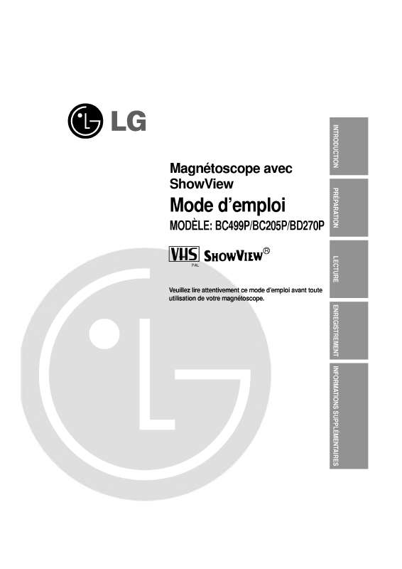 Guide utilisation LG BC499P  de la marque LG