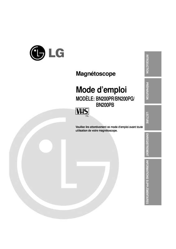 Guide utilisation LG BN200PR  de la marque LG