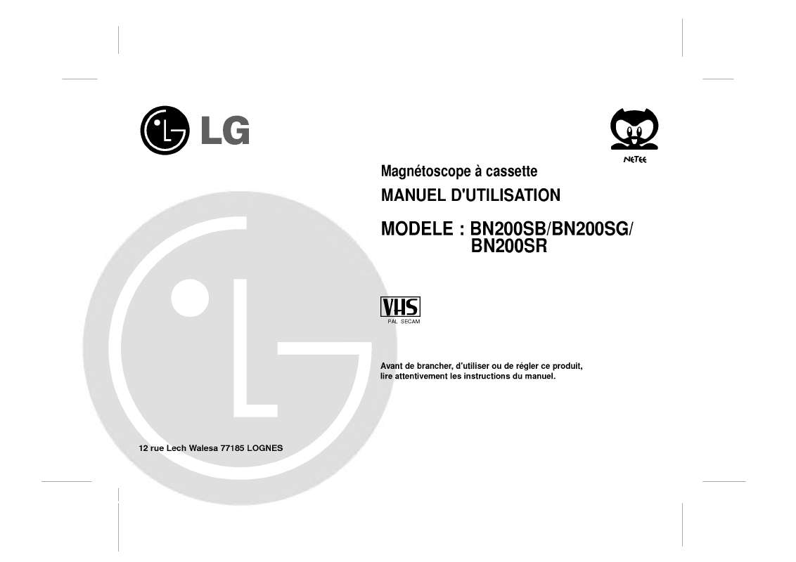Guide utilisation LG BN200SG  de la marque LG