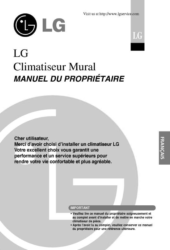 Guide utilisation LG C12AWV  de la marque LG