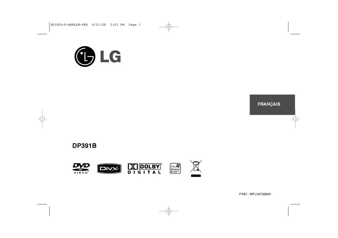 Guide utilisation LG DP391B  de la marque LG