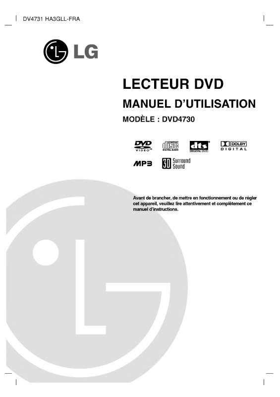 Guide utilisation LG DVD4730  de la marque LG
