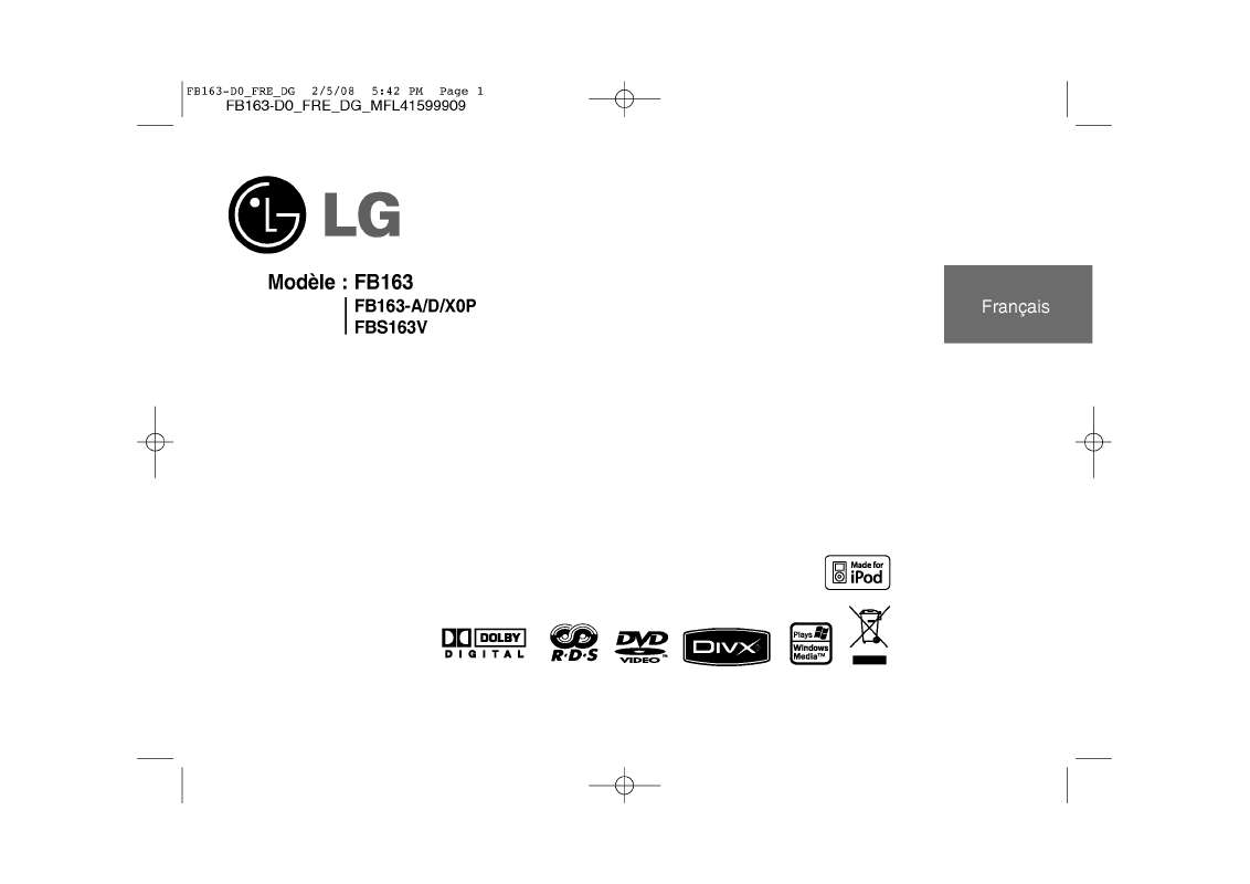 Guide utilisation LG FB163  de la marque LG