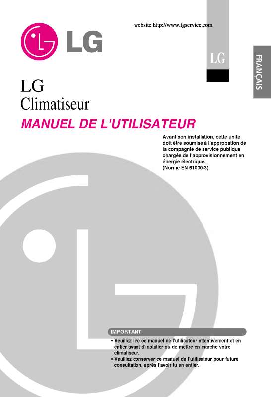 Guide utilisation LG G12AH  de la marque LG