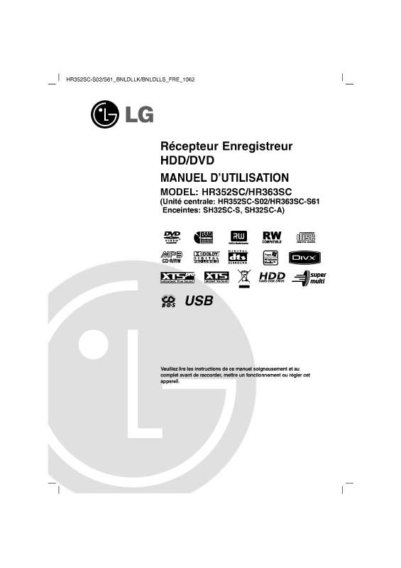 Guide utilisation LG HR352SC-S02  de la marque LG