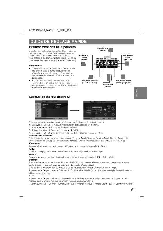 Guide utilisation LG HT352SD-D0  de la marque LG