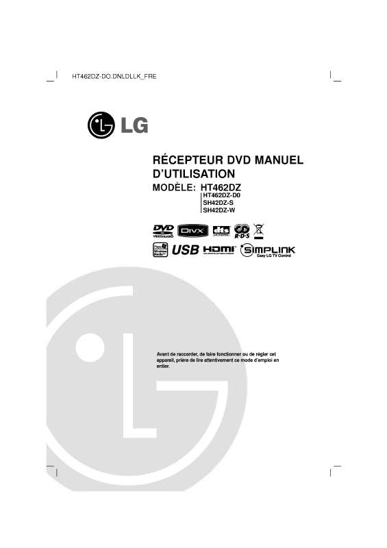 Guide utilisation LG HT462DZ-D0  de la marque LG