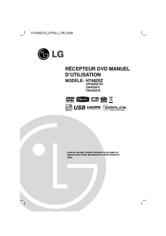 Guide utilisation LG HT462SZ  de la marque LG