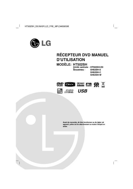 Guide utilisation LG HT502SH  de la marque LG