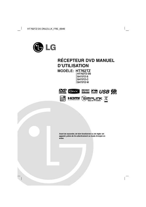 Guide utilisation LG HT762TZ-D0  de la marque LG