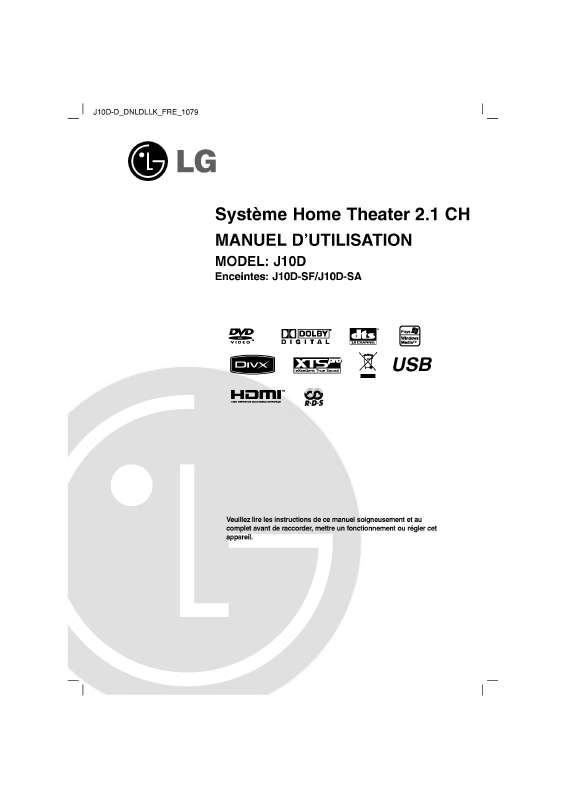 Guide utilisation LG J10D  de la marque LG