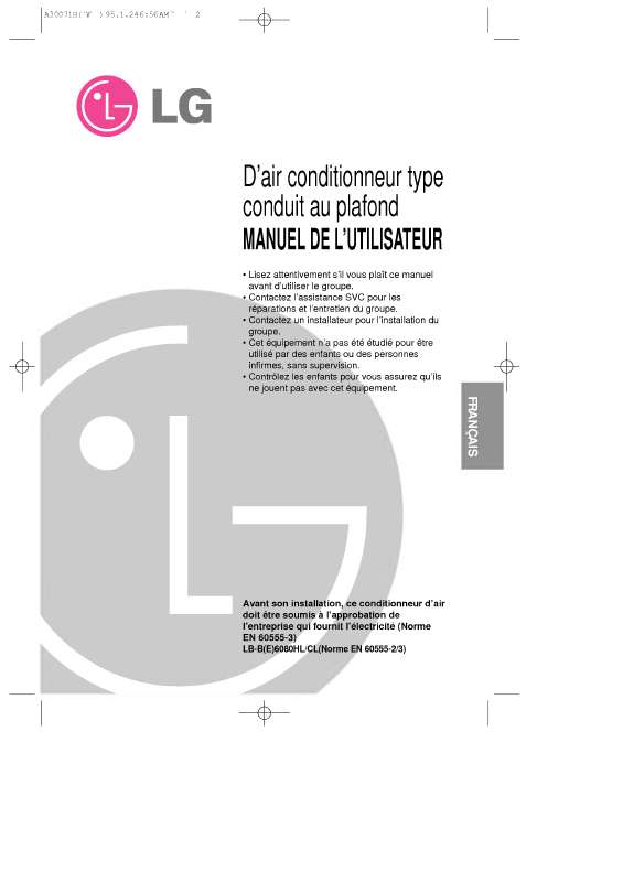 Guide utilisation LG LB-D1860HL  de la marque LG