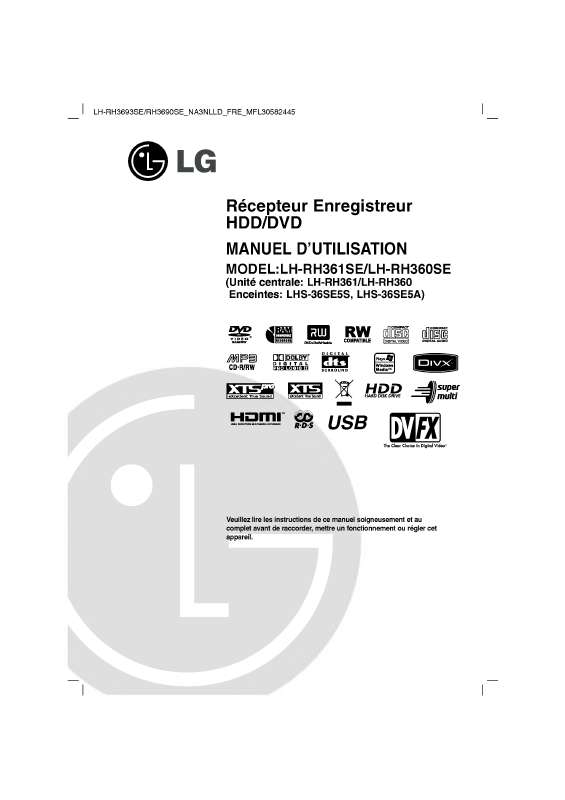 Guide utilisation LG LH-RH360SE  de la marque LG