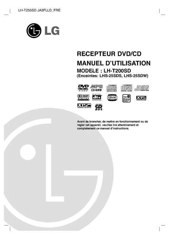 Guide utilisation LG LH-T200SD  de la marque LG