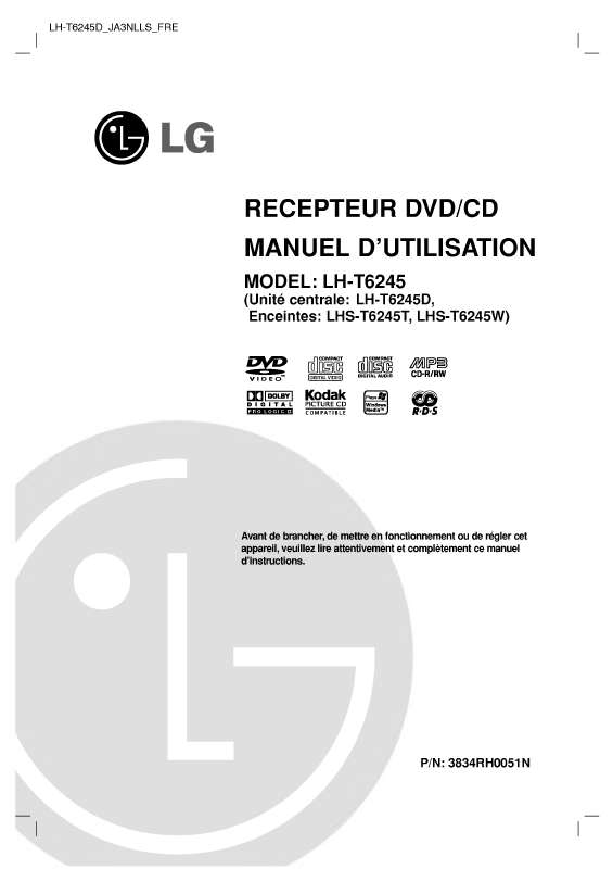 Guide utilisation LG LH-T6245D  de la marque LG