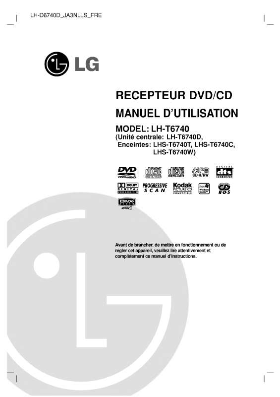 Guide utilisation LG LH-T6740D  de la marque LG