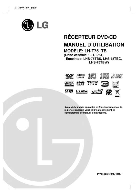 Guide utilisation LG LH-T751TB  de la marque LG