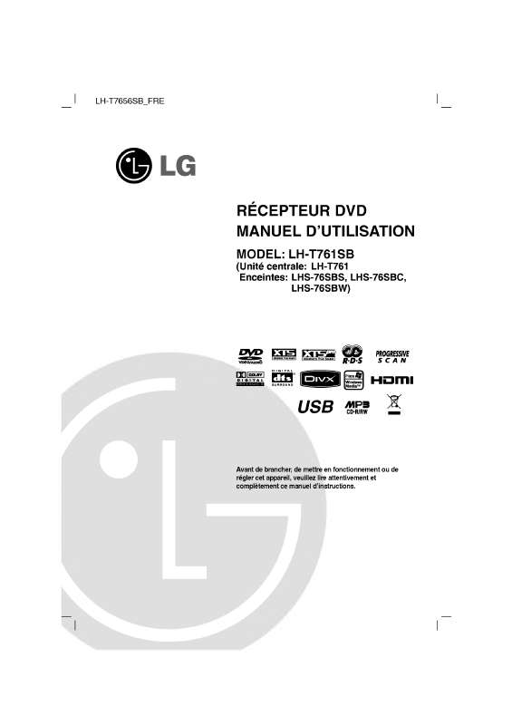 Guide utilisation LG LH-T761SB  de la marque LG