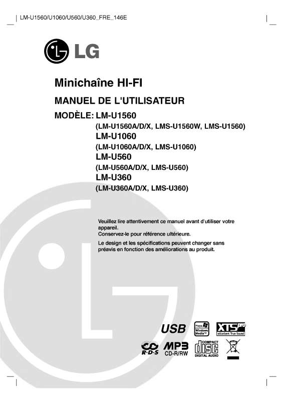 Guide utilisation LG LM-U1560D  de la marque LG