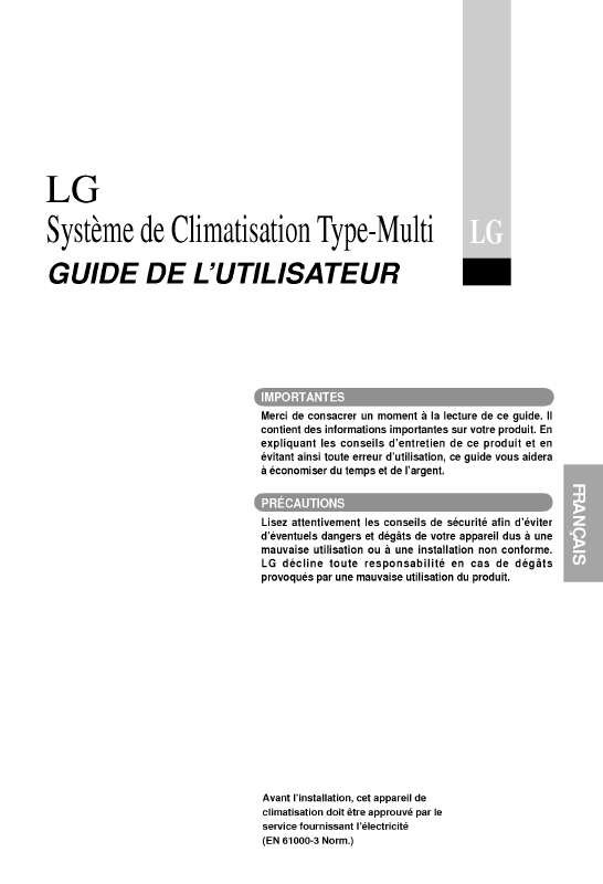 Guide utilisation LG LMU1860N2F  de la marque LG