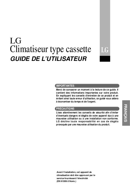 Guide utilisation LG LT-D4880RJ F/PANEL  de la marque LG