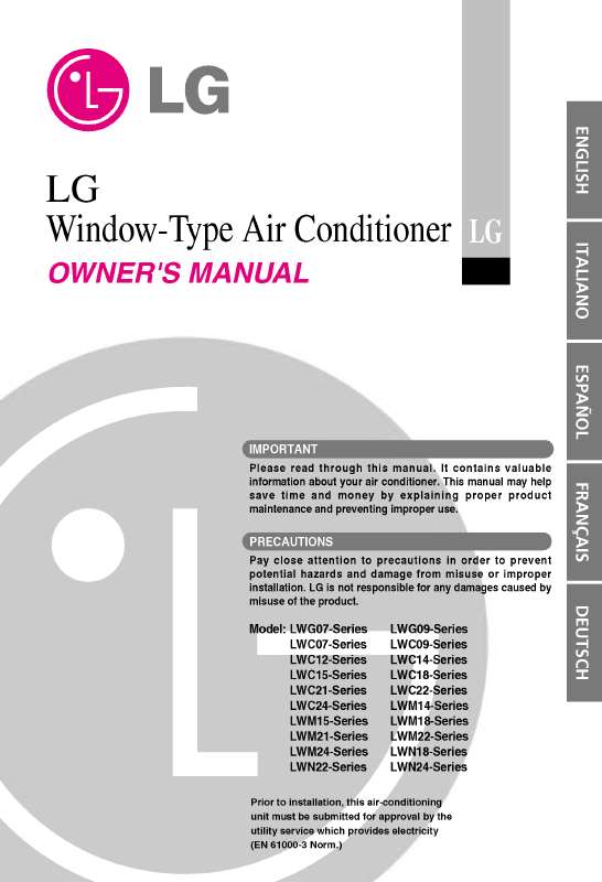 Guide utilisation LG LWC1260ACG  de la marque LG