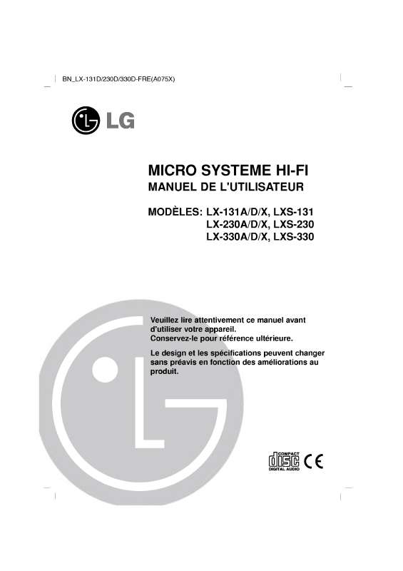 Guide utilisation LG LX-330D  de la marque LG