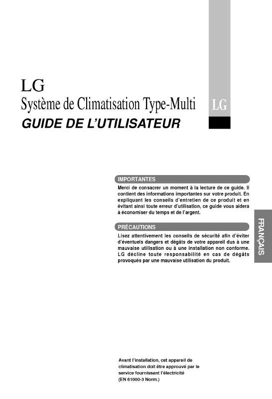 Guide utilisation LG M14AC  de la marque LG