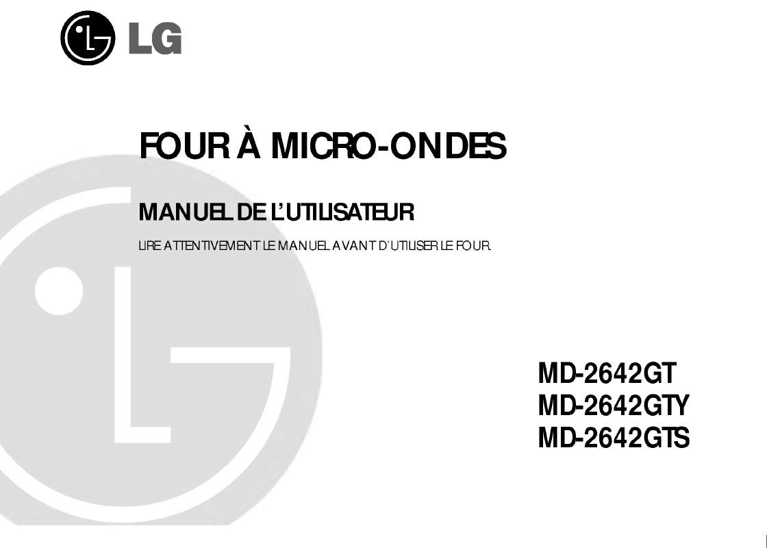 Guide utilisation LG MD-2642GTY  de la marque LG