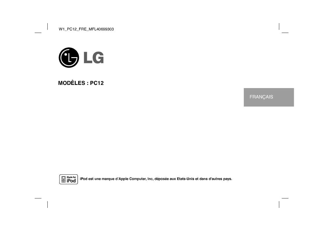Guide utilisation LG PC12-UD  de la marque LG
