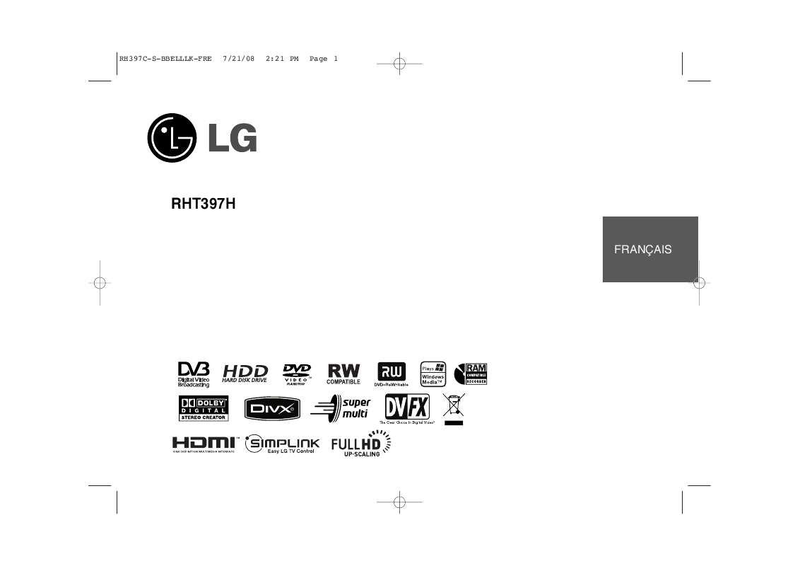 Guide utilisation LG RHT397H  de la marque LG