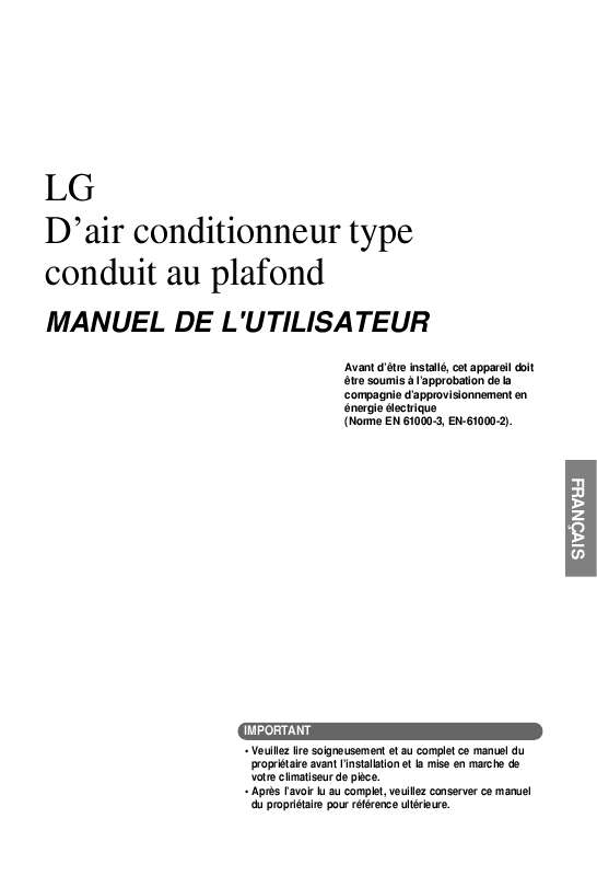 Guide utilisation LG UB18  de la marque LG