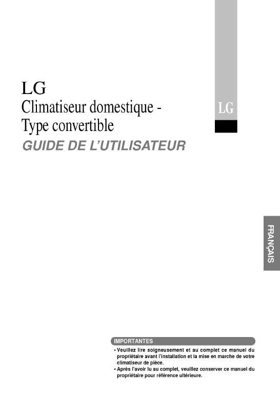 Guide utilisation LG UV18AC  de la marque LG