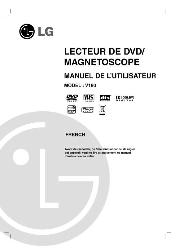 Guide utilisation LG V180  de la marque LG