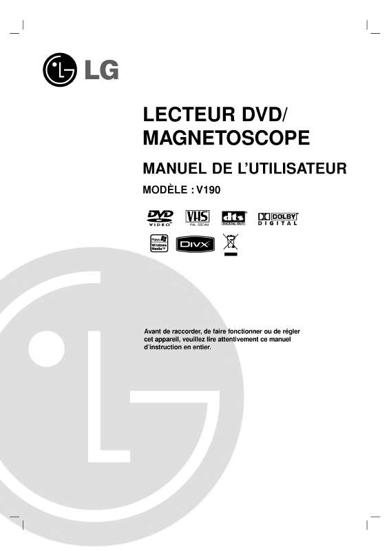 Guide utilisation LG V190  de la marque LG