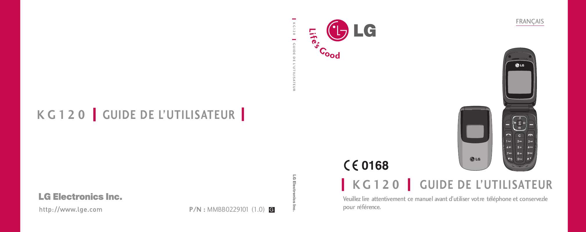 Guide utilisation LG KG120  de la marque LG