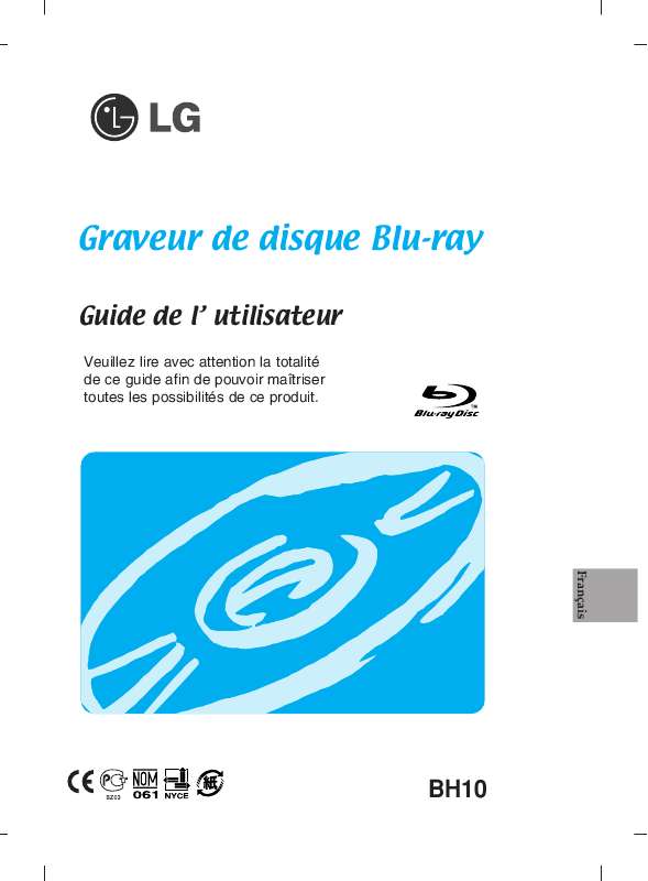 Guide utilisation LG BH10LS30  de la marque LG
