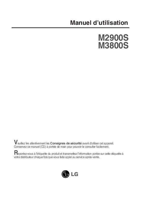 Guide utilisation LG M2900S  de la marque LG
