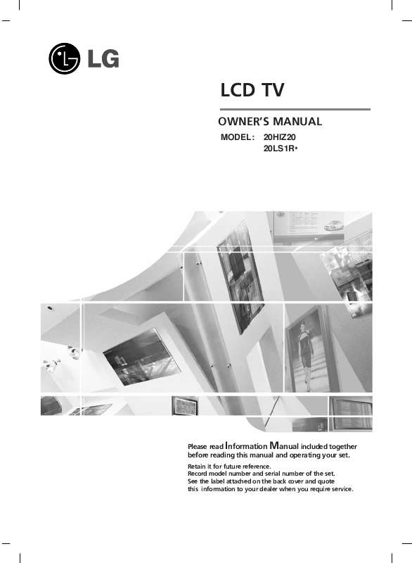 Guide utilisation LG 20HIZ20  de la marque LG