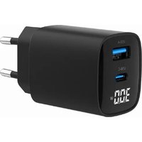 Notice Gembird TA-UC-PDQC30LCD-BK-01 Chargeur téléphone portable